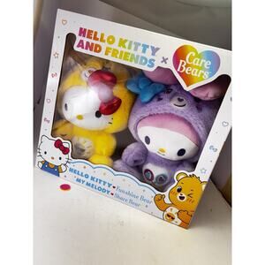 Hello Kitty x Care Bears My Melody Funshine Bear & Share Bear Plushies 2pk P6